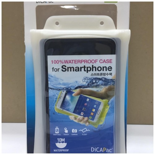 Dicapac waterproof case for smartphone - white