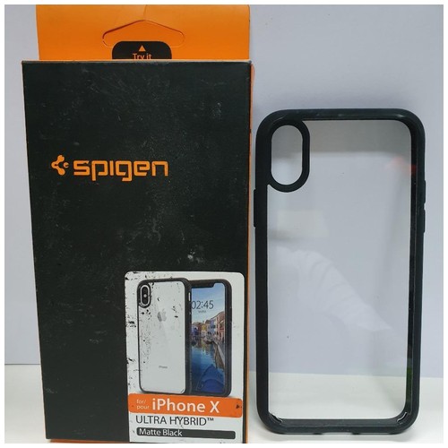 Spigen casing for iphone X Ultra Hybrid - Matte Black