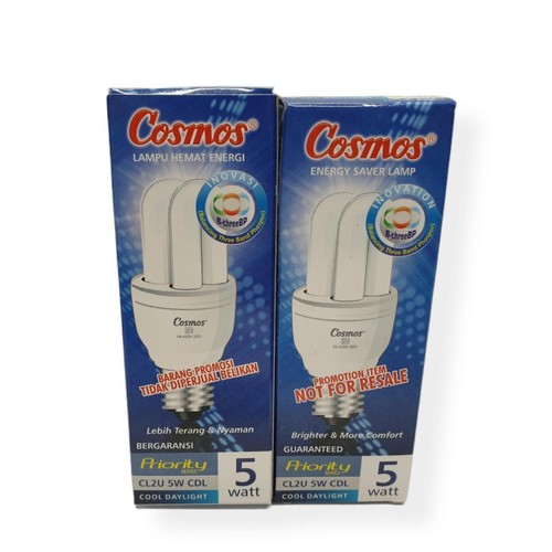 [BNIB] Cosmos Lampu CL2U Cool Daylight 5W (set 2 pcs) - Warm White