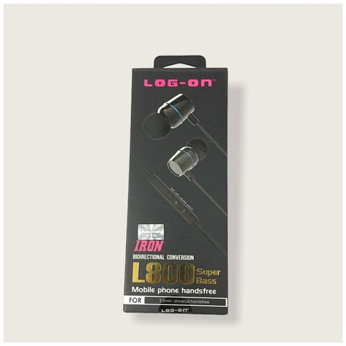 Log On Earphone L800 superBass Iron - Black