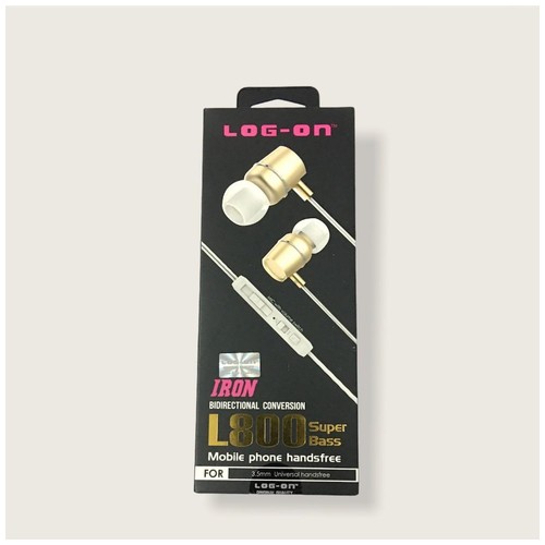 Log On Earphone L800 super Bass Iron - Gold