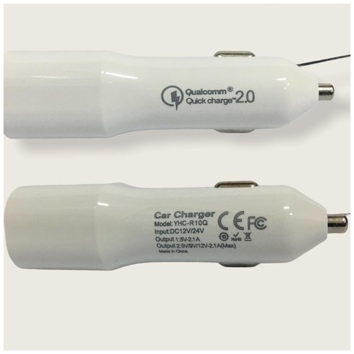 Car Charger Quick Charge 2.0 YHC-R10Q - White