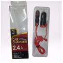 2 in 1 car charger + cable 