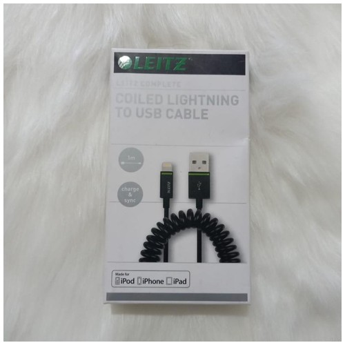 Leitz Coiled Cable Lightning to USB Cable 1m