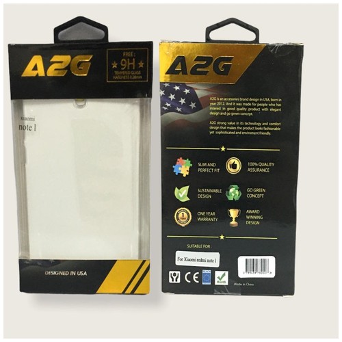 Case A2G Xiaomi Note1 FREE Tempered Glass - Clear
