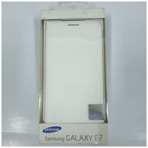 [BNIB] ORIGINAL Samsung Flip Wallet Cover Samsung Galaxy E7 - White