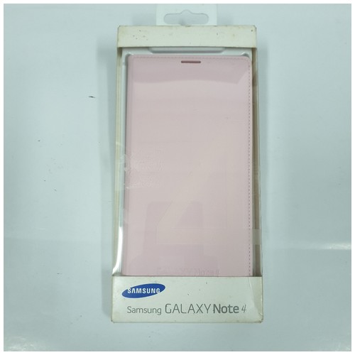 [BNIB] ORIGINAL Samsung Flip Wallet Cover Note 4 - Light Pink