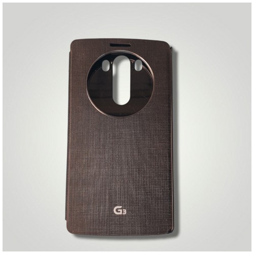 Voia Window Flip Cover Case for LG G3 - Black