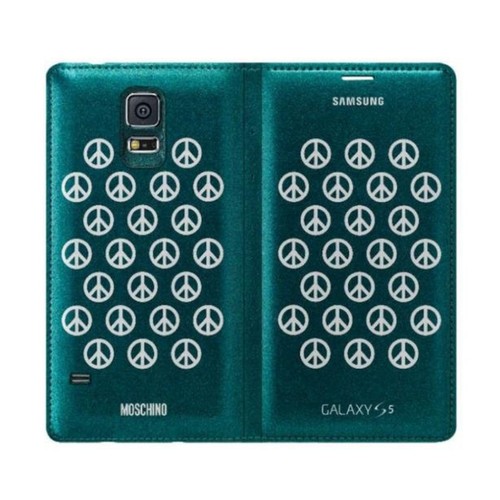 Original SAMSUNG Flip Wallet Cover Galaxy S5 Brand Edition Moschino
