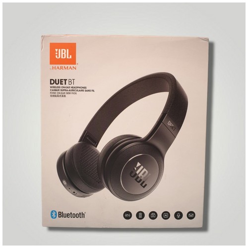 ORIGINAL JBL Duet BT On-Ear Bluetooth Wireless Headphones - Black
