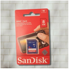 Sandisk SDHC card 8GB
