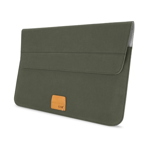 COZISTYLE Laptop Stand Sleeve Canvas 13 Inch - Mocha Green