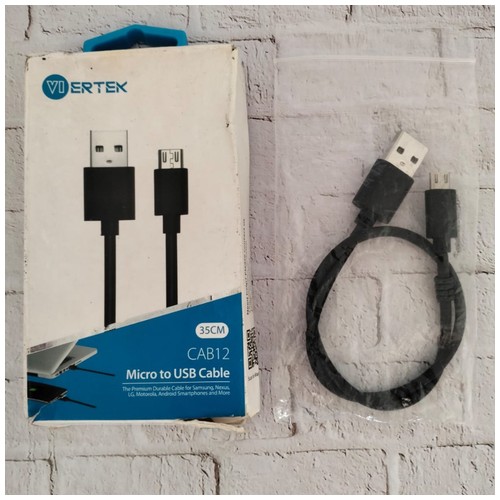Viertek Micro to USB cable 35cm CAB12 - BLACK