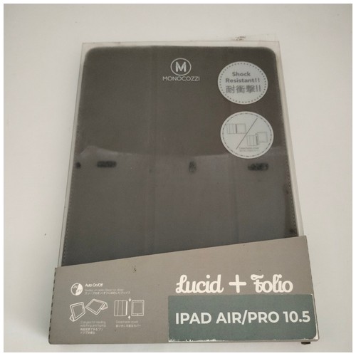 Monocozzi Lucid + Folio Case Ipad Pro / Air 3 10.5" (Bagian Belakang) - Charcoal