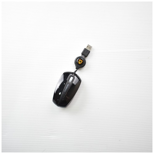 Micropack Mouse Retractable Cable Optical MP-296R – Black