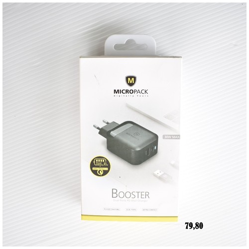 Micropack Wall Charger Booster MWC-230PD-BK-EU – BLACK – Grade B