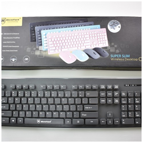 Micropack Keyboard Wireless Waterproof KM-232W.BLK – Black