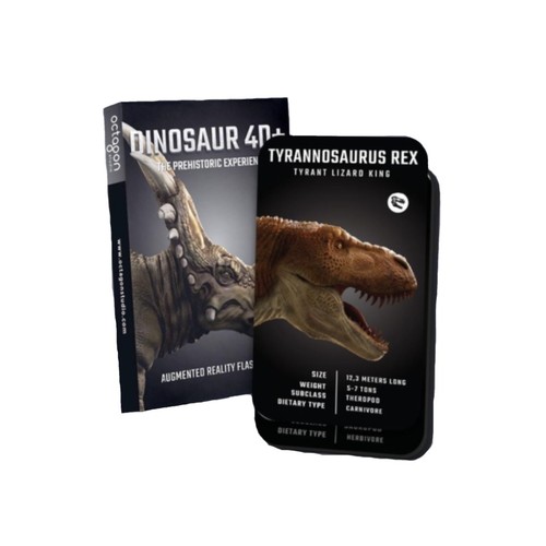 Kartu Dinosaur 4D+ - Mainan Anak Edukatif (Octagon Studio)