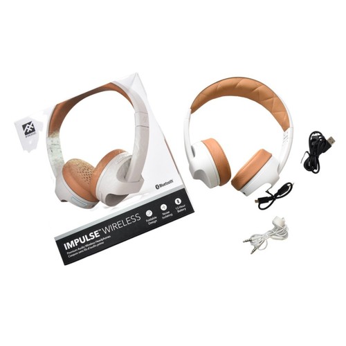 Ifrogz Wireless Headfone Audio Impulse - White & Tan