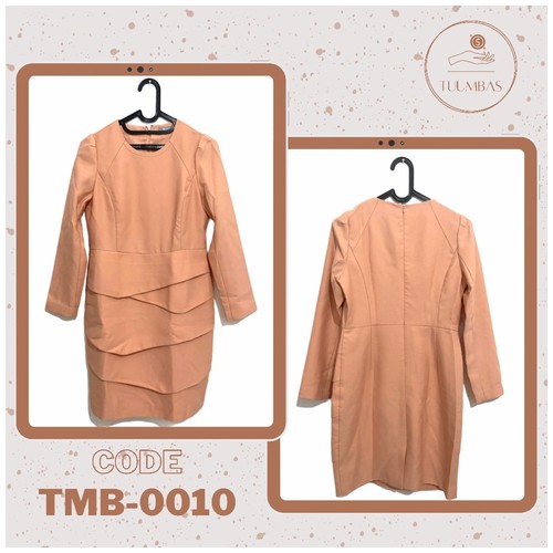 Mini Dress - Baju Kerja - Preloved - Peach