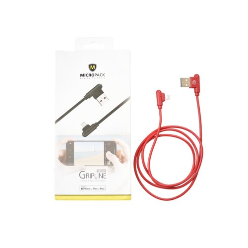 Micropack Gripline Cahrge & Sync USB Cable 120CM RED