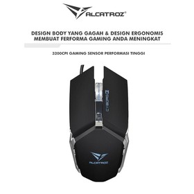 Alcatroz Mouse Wired Gaming