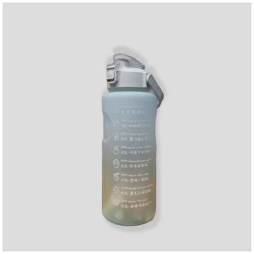 Botol Minuman Viral Botol Minuman Tristan 2L + Sticker 3D & Bening - Grey