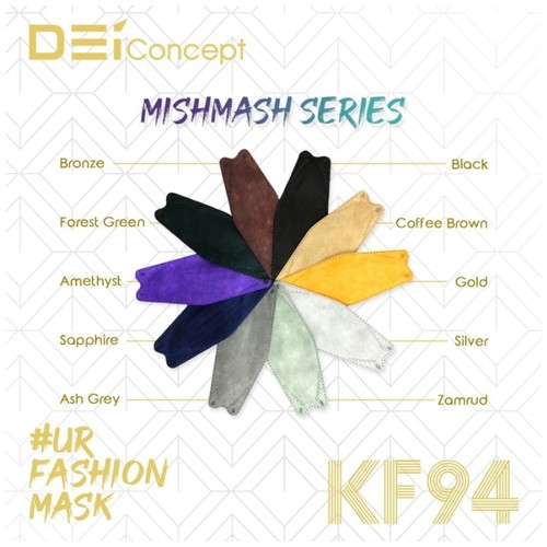 DEI MASK - Masker KF94 Mishmash Series 10's