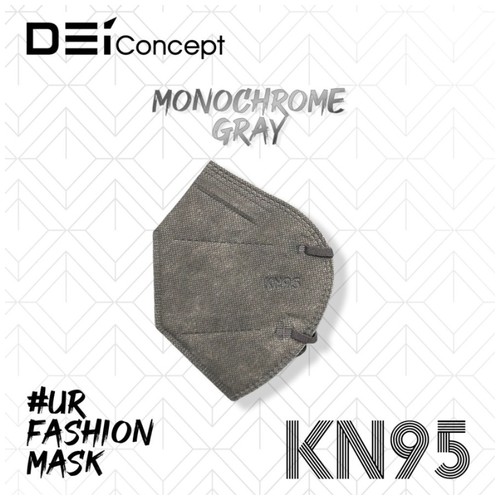 DEI MASK - Masker KN95 Monochrome Series 10's [Grey]