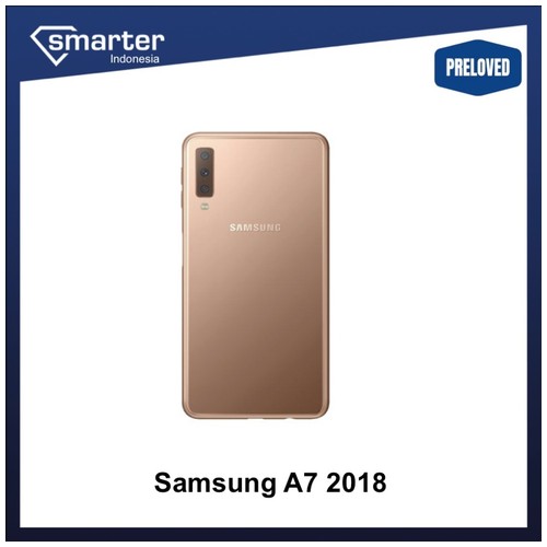 Samsung Galaxy A7 2018 64GB Second Seken Bekas Original SEIN Smarter - Gold
