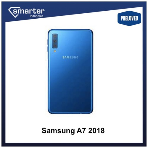 Samsung Galaxy A7 2018 64GB Second Seken Bekas Original SEIN Smarter - Blue