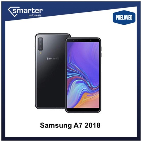 Samsung Galaxy A7 2018 128GB Second Seken Bekas Original SEIN Smarter - Black