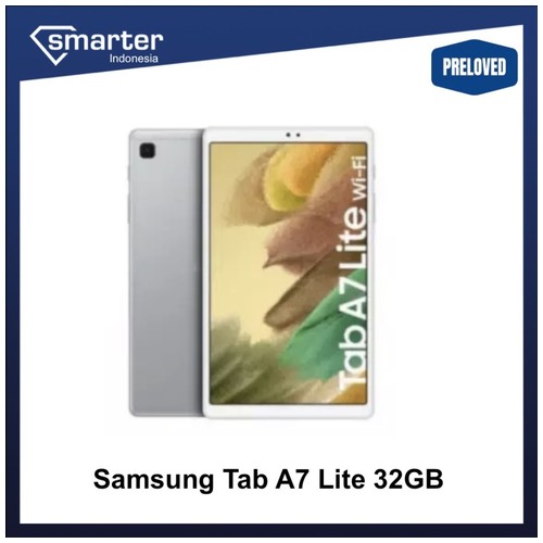 Samsung Tab A7 A 7 Inch Lite 32GB Tablet second Seken Bekas SEIN T225 - Silver
