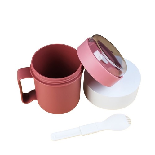 Orinoco Lunchbox Glass Include Spoon 0238 - Pink