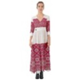 Im Button Up Boho Maxi Dres